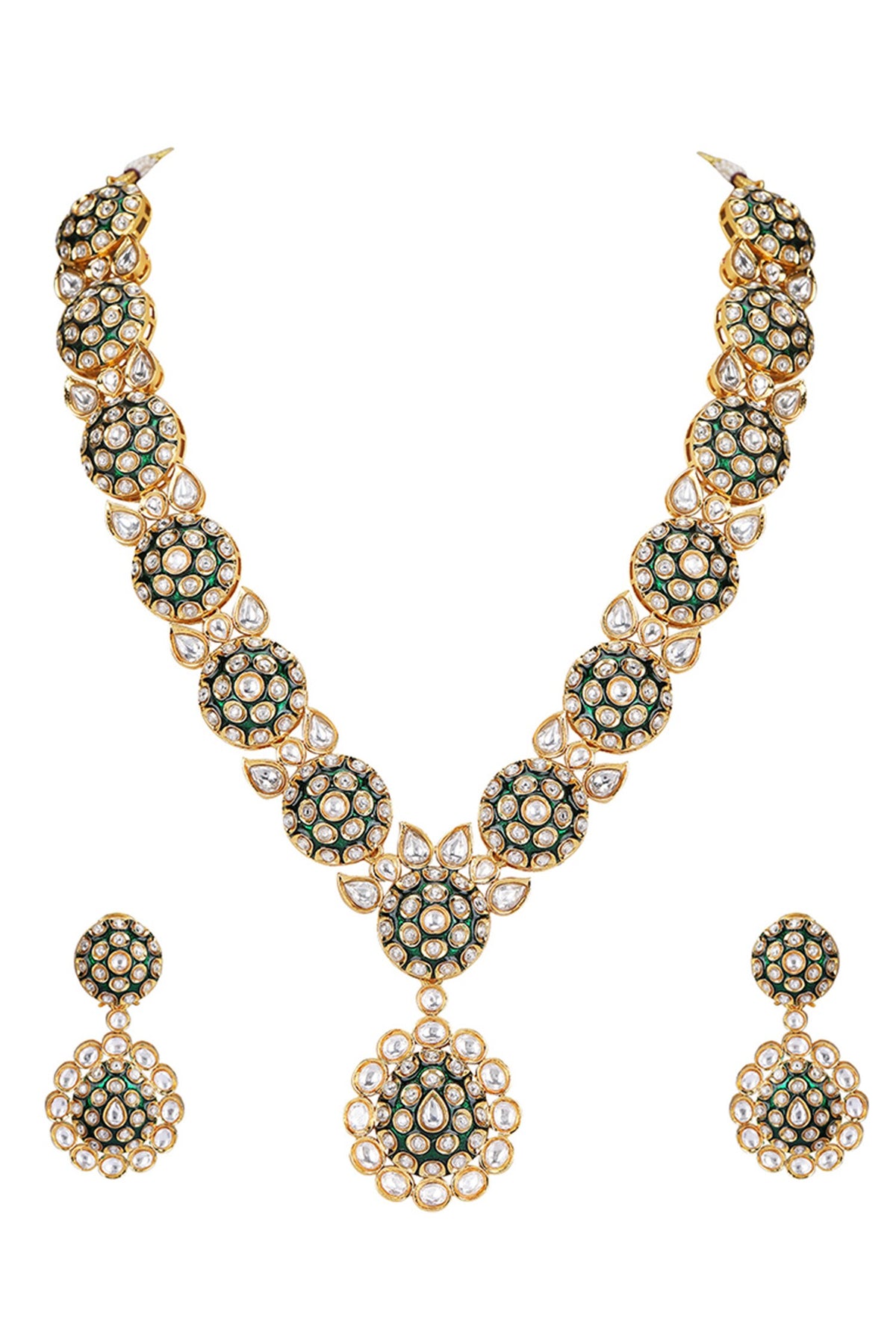 Kundan Floral Necklace Set 