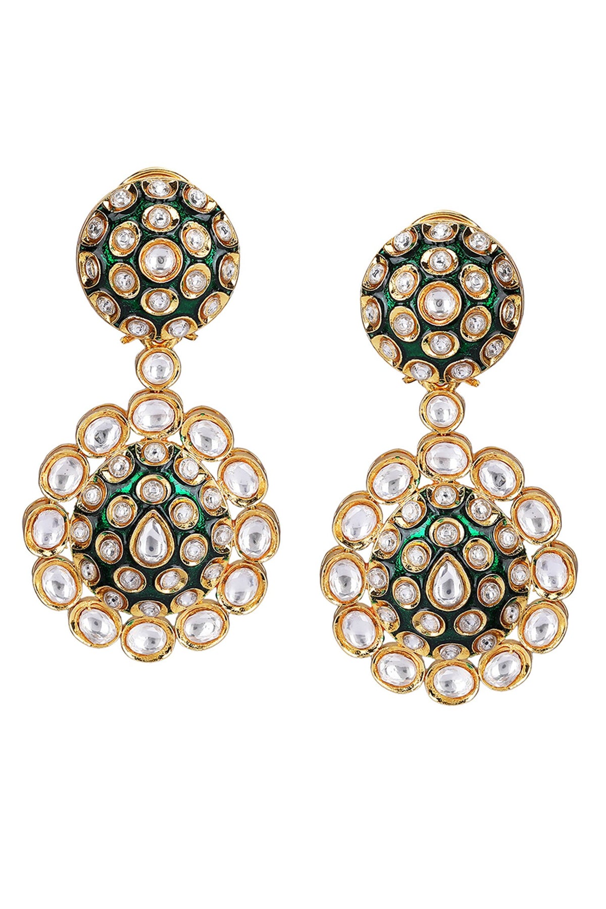 Kundan Floral Necklace Set 