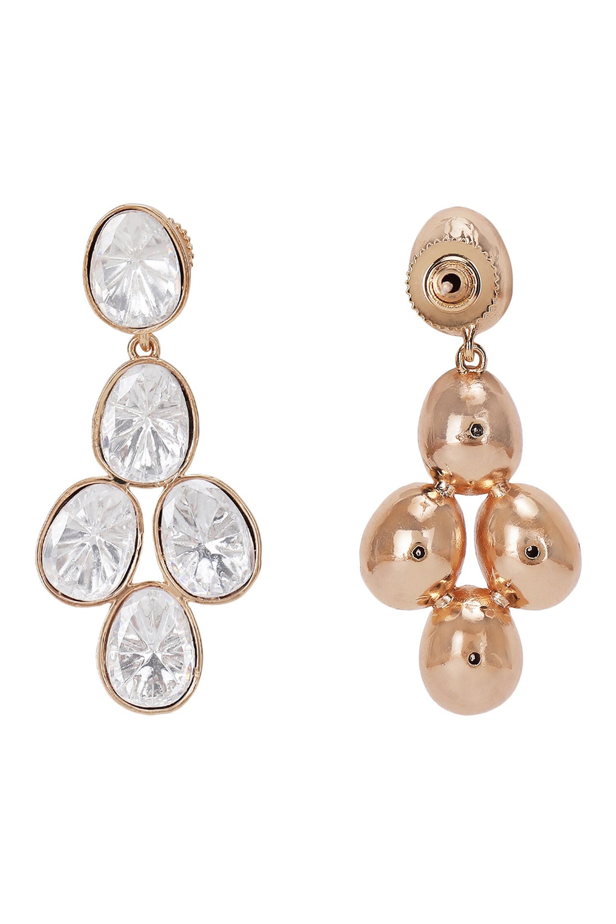 Kundan Embellished Necklace & Earring Set 
