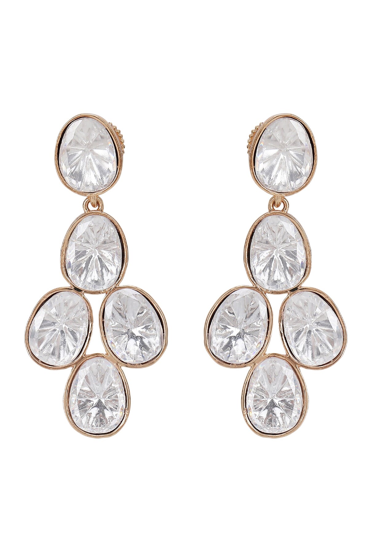 Kundan Embellished Necklace & Earring Set 