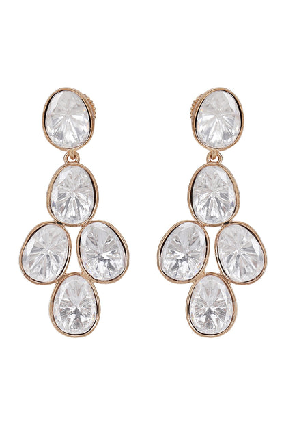 Kundan Embellished Necklace & Earring Set 