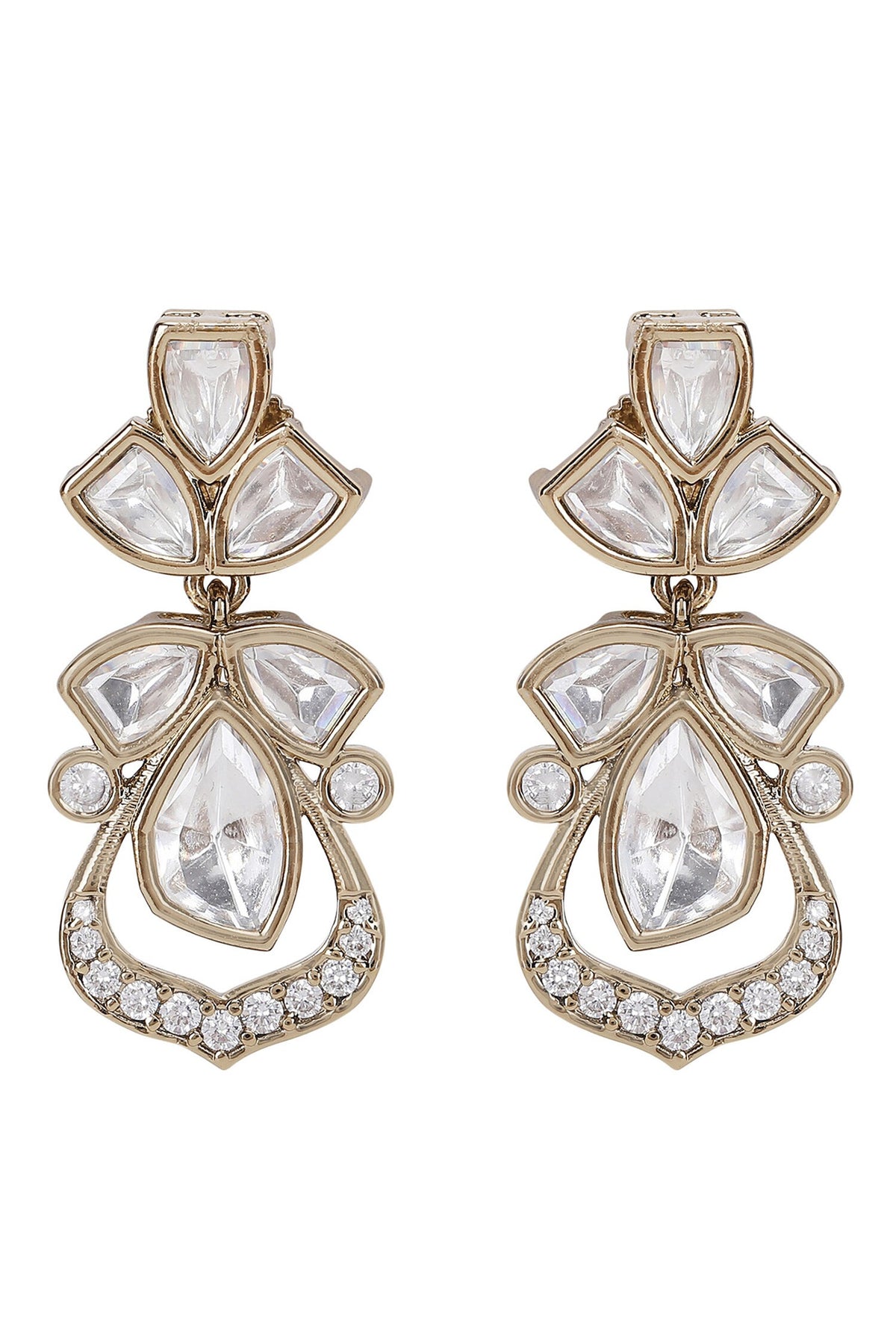 Kundan Embellished Necklace & Earring Set 