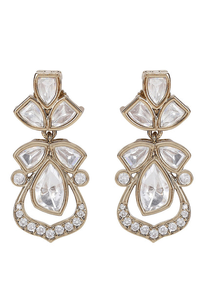 Kundan Embellished Necklace & Earring Set 