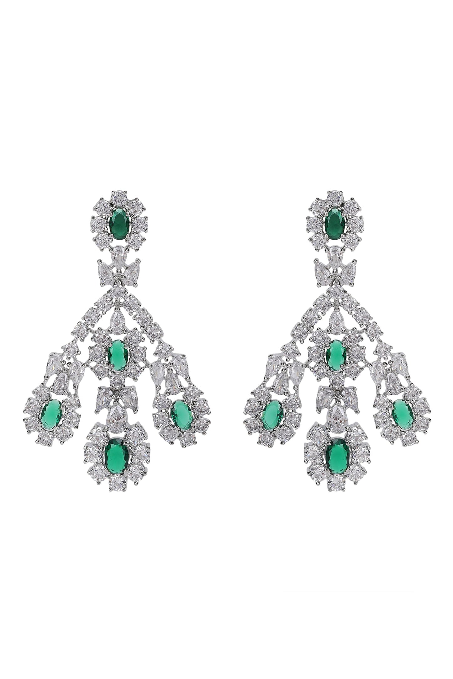 Multi Layered Faux Diamond Necklace Set 