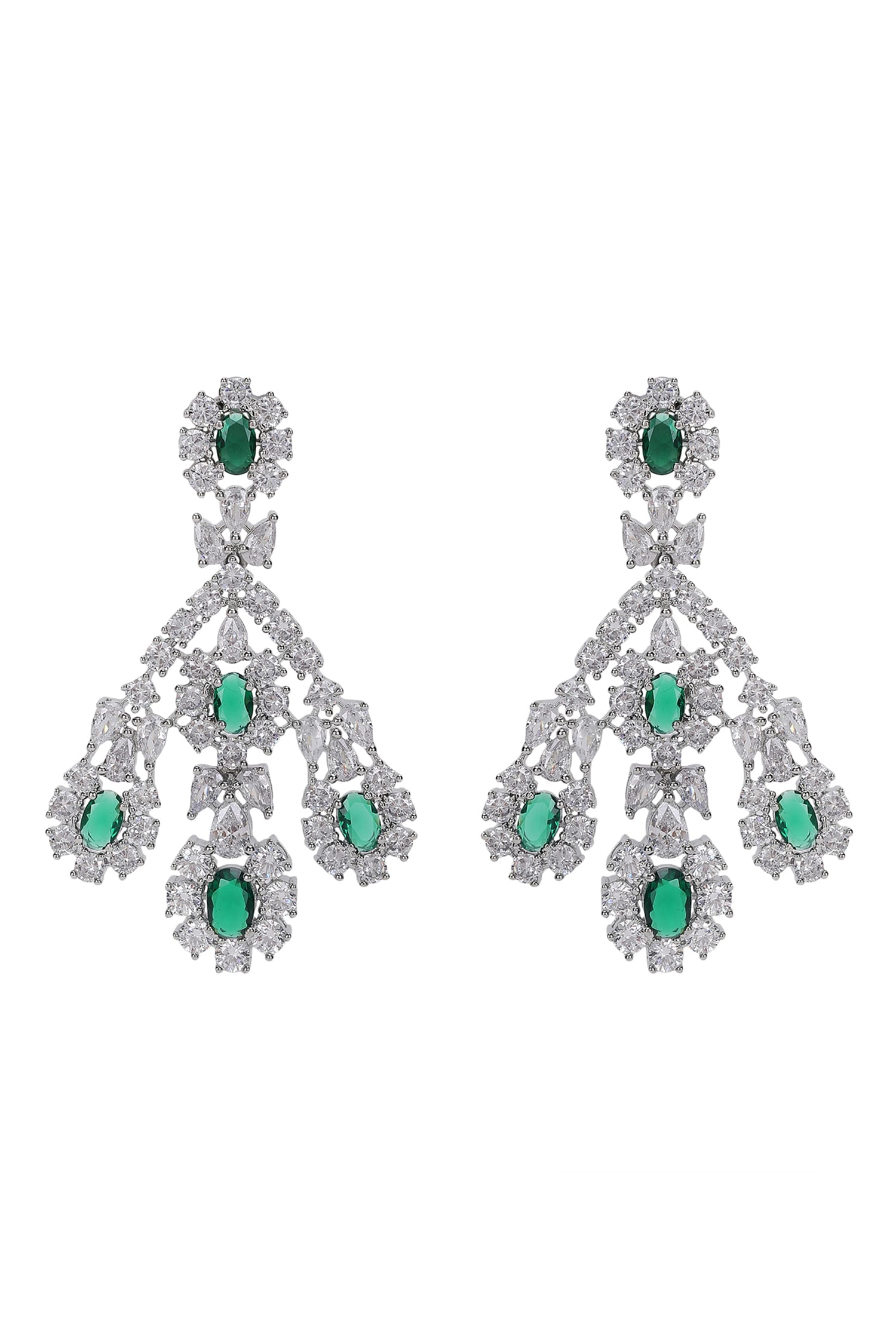 Multi Layered Faux Diamond Necklace Set 