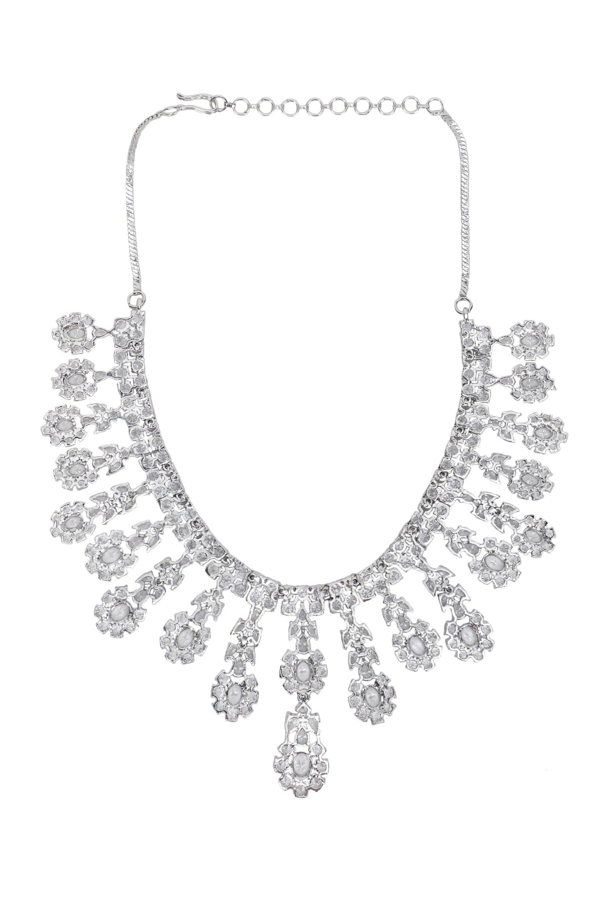 Faux Diamond Necklace & Earring Set 
