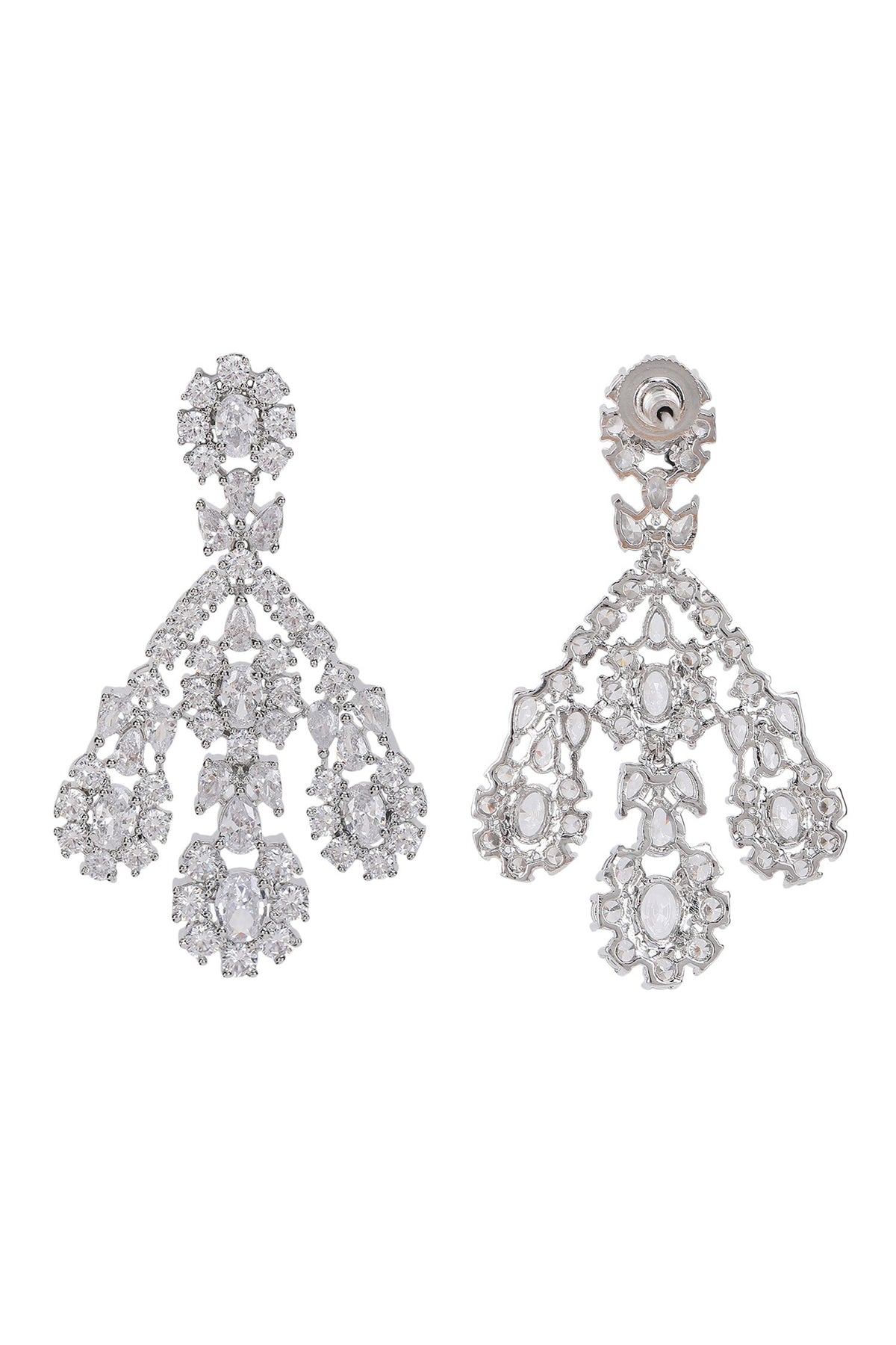Faux Diamond Necklace & Earring Set 