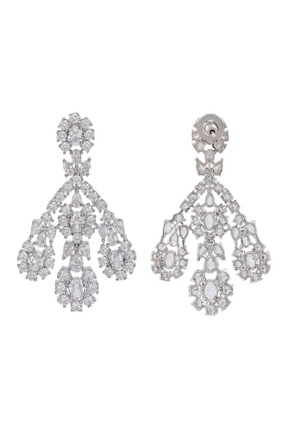 Faux Diamond Necklace & Earring Set 