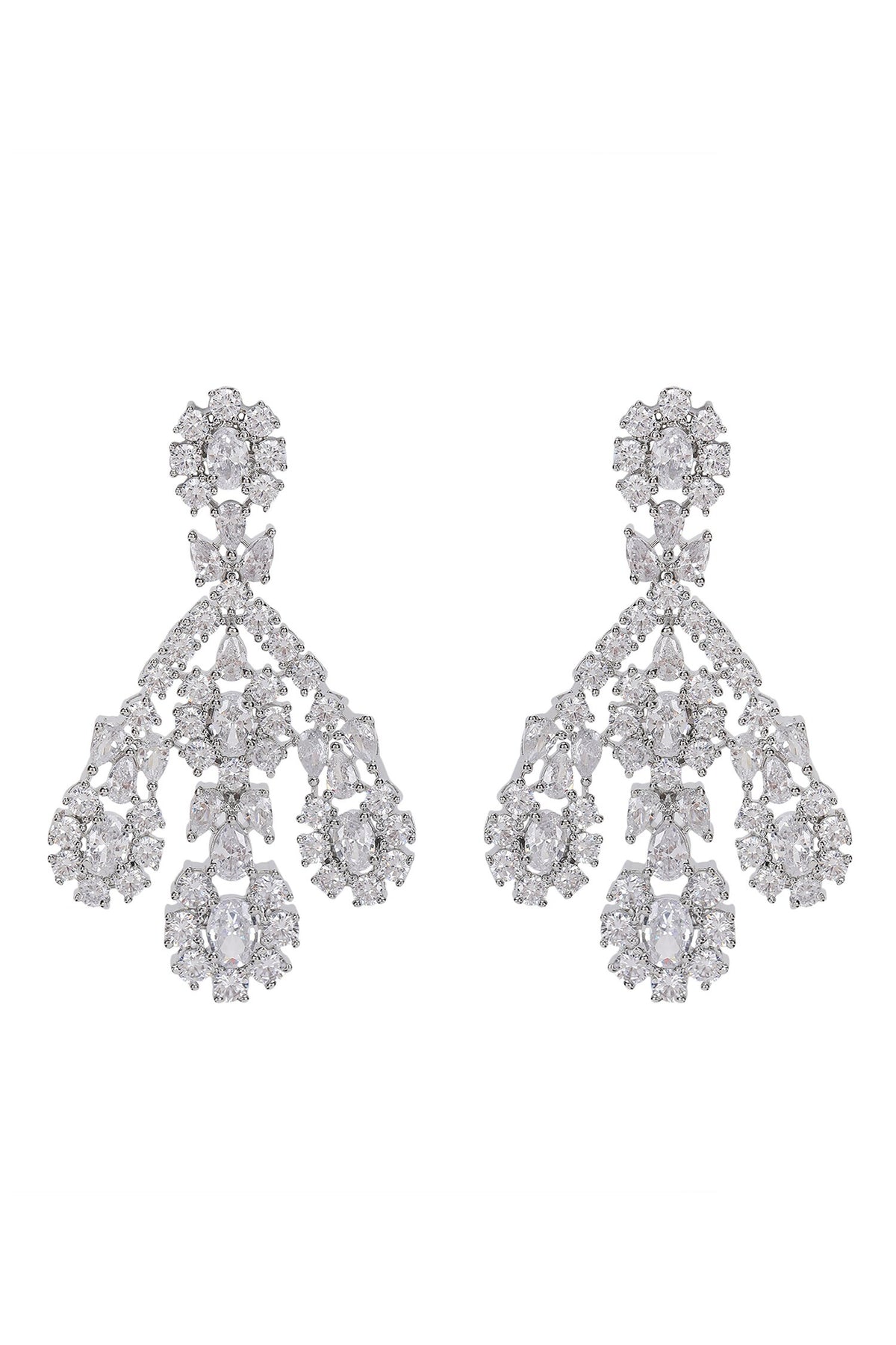 Faux Diamond Necklace & Earring Set 