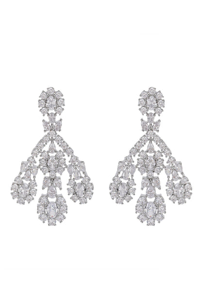 Faux Diamond Necklace & Earring Set 