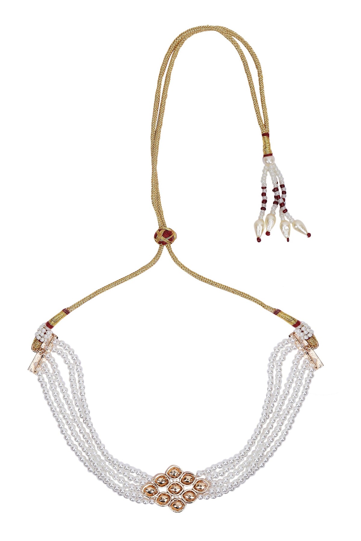 Kundan Pearl Necklace Set 