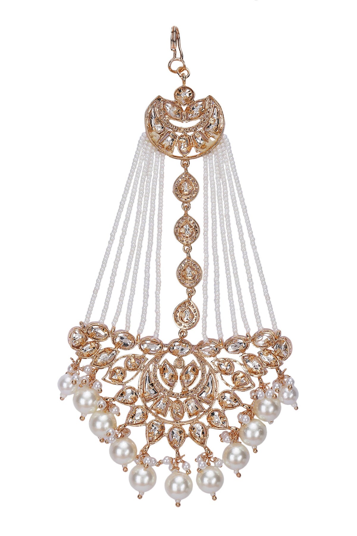 Kundan Pearl Embellished Passa 