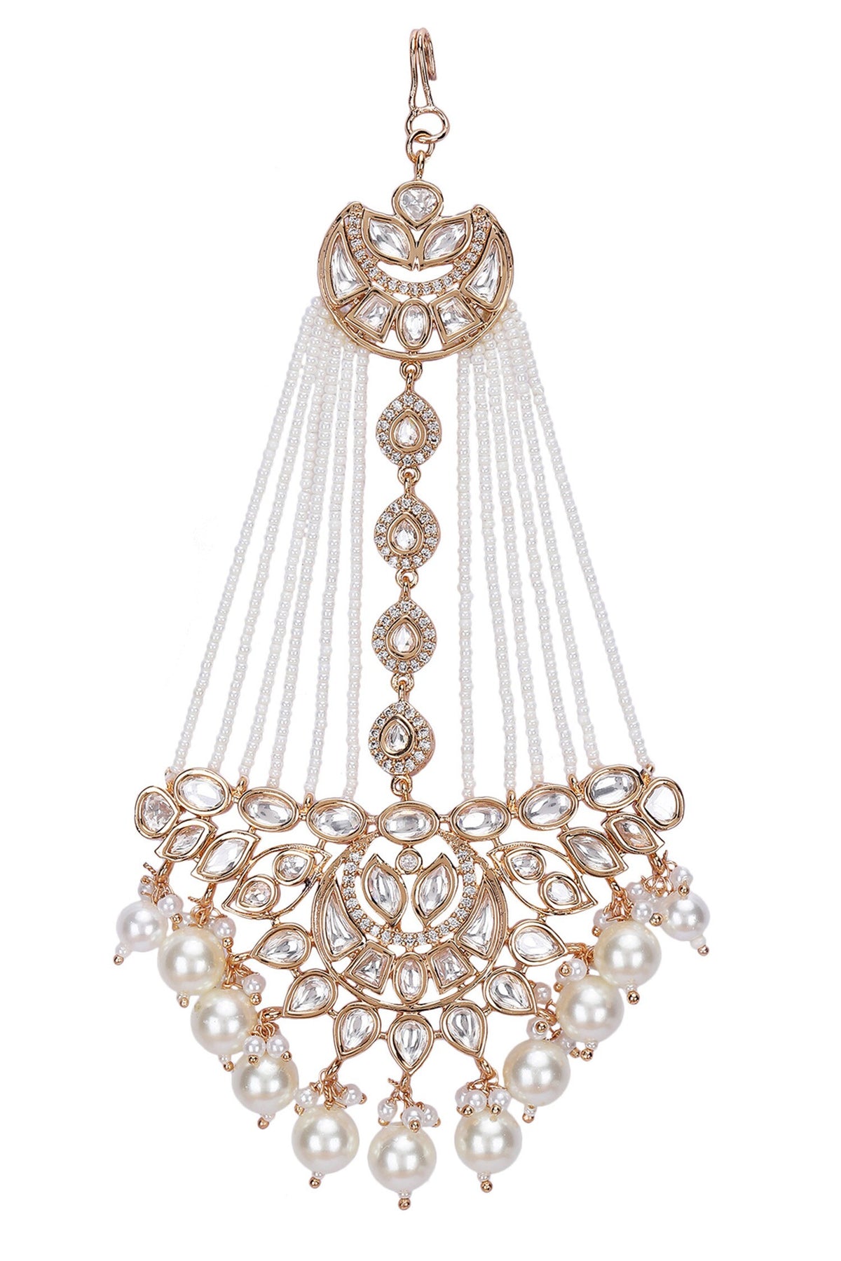 Kundan Pearl Embellished Passa 
