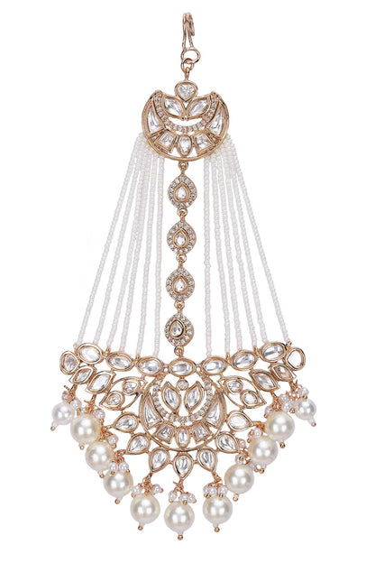 Kundan Pearl Embellished Passa 