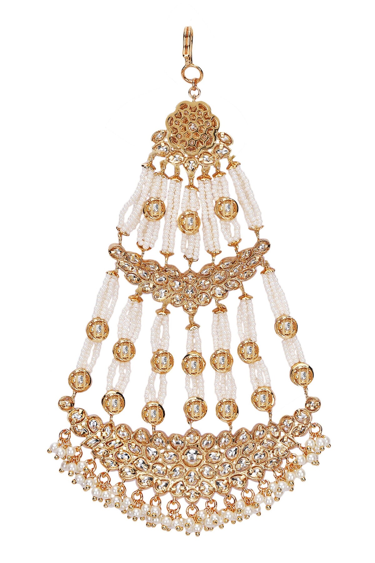 Kundan & Pearl Embellished Passa 