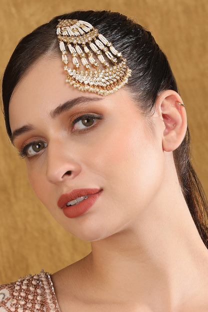 Kundan & Pearl Embellished Passa 