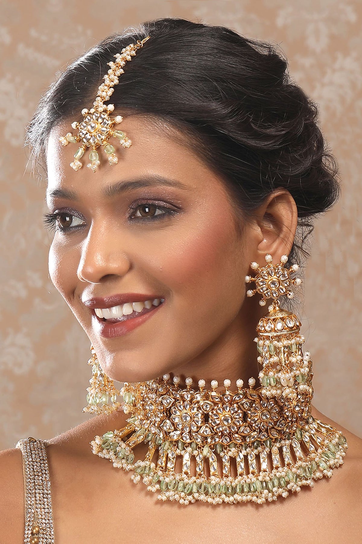 Kundan & Pearl Necklace Set 