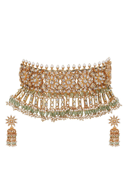 Kundan & Pearl Necklace Set 