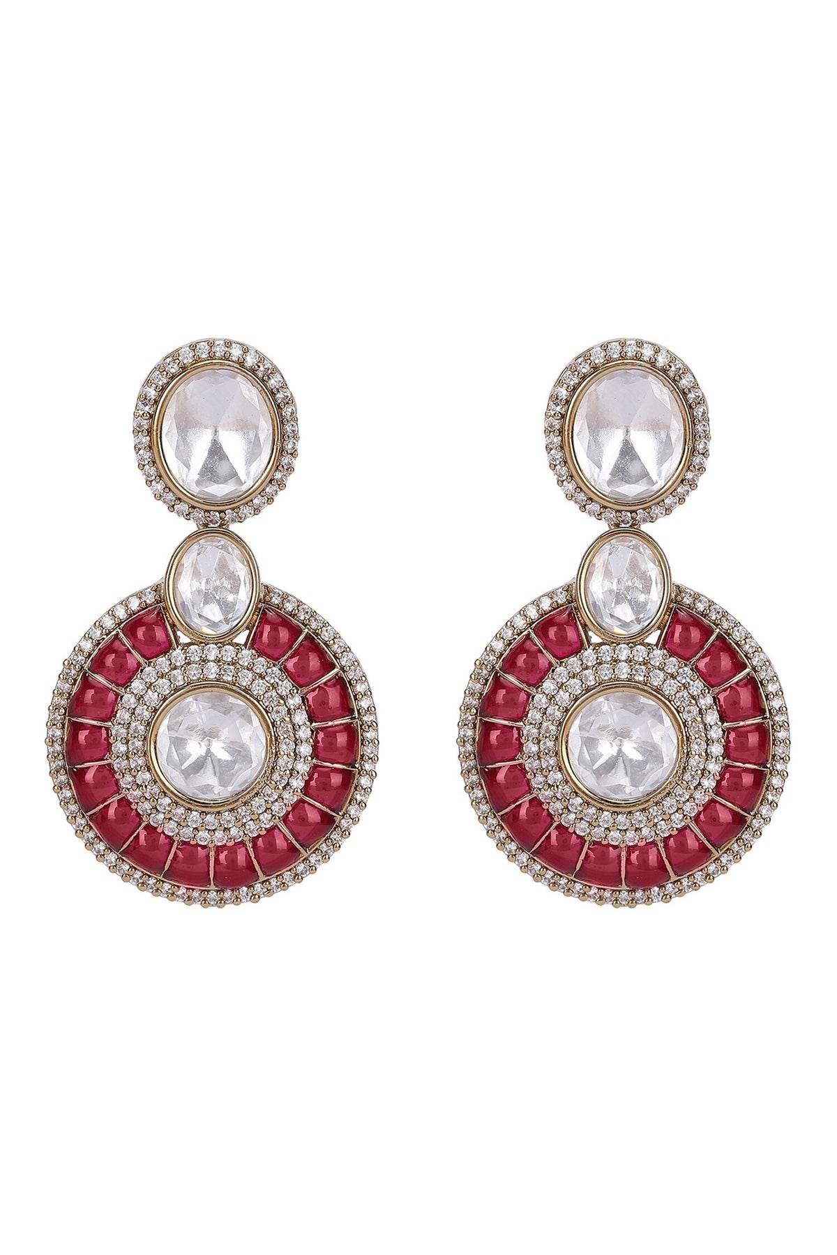 Cubic Zirconia & Bead Necklace Set 