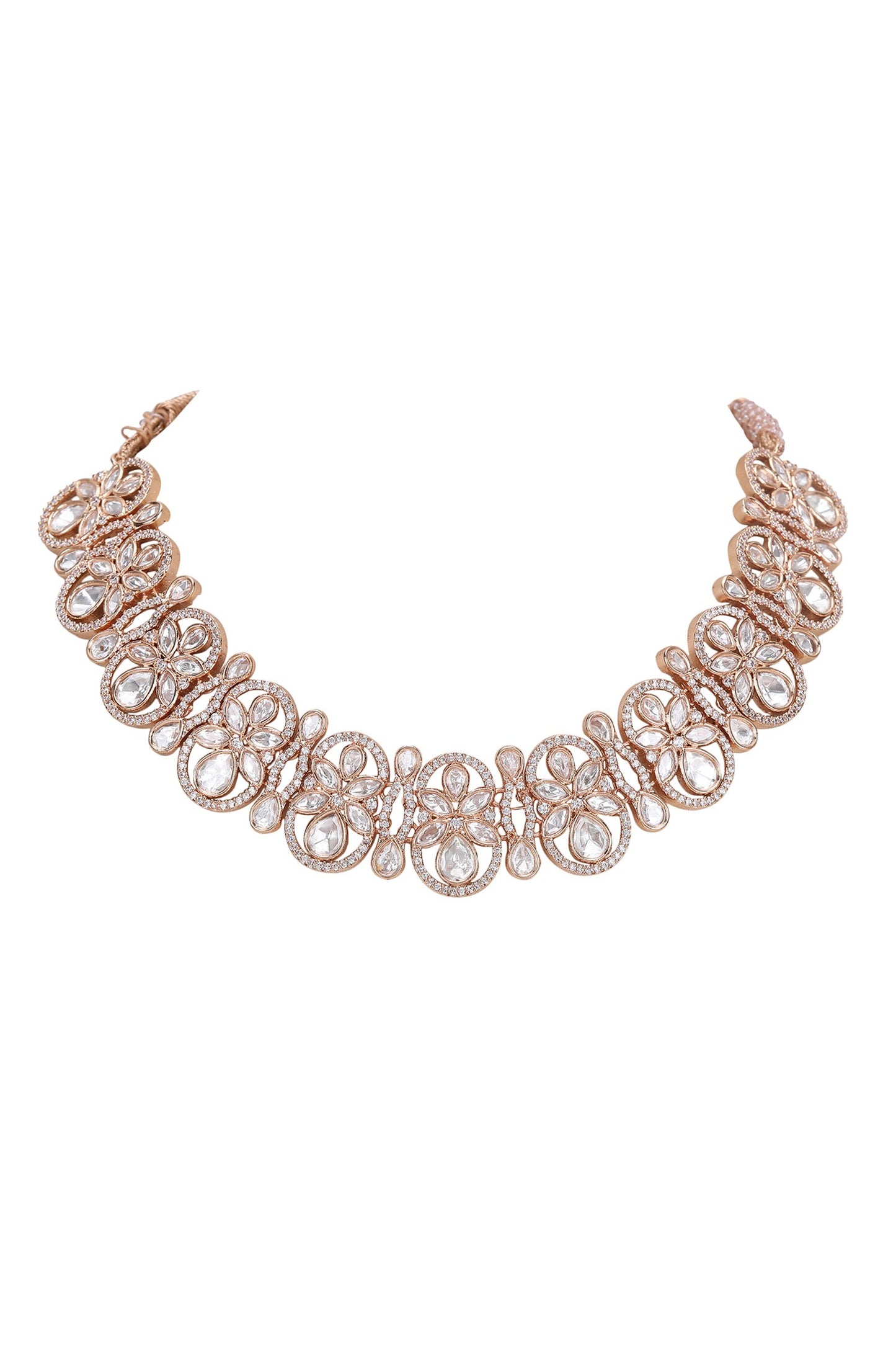 Kundan Embellished Necklace Set 