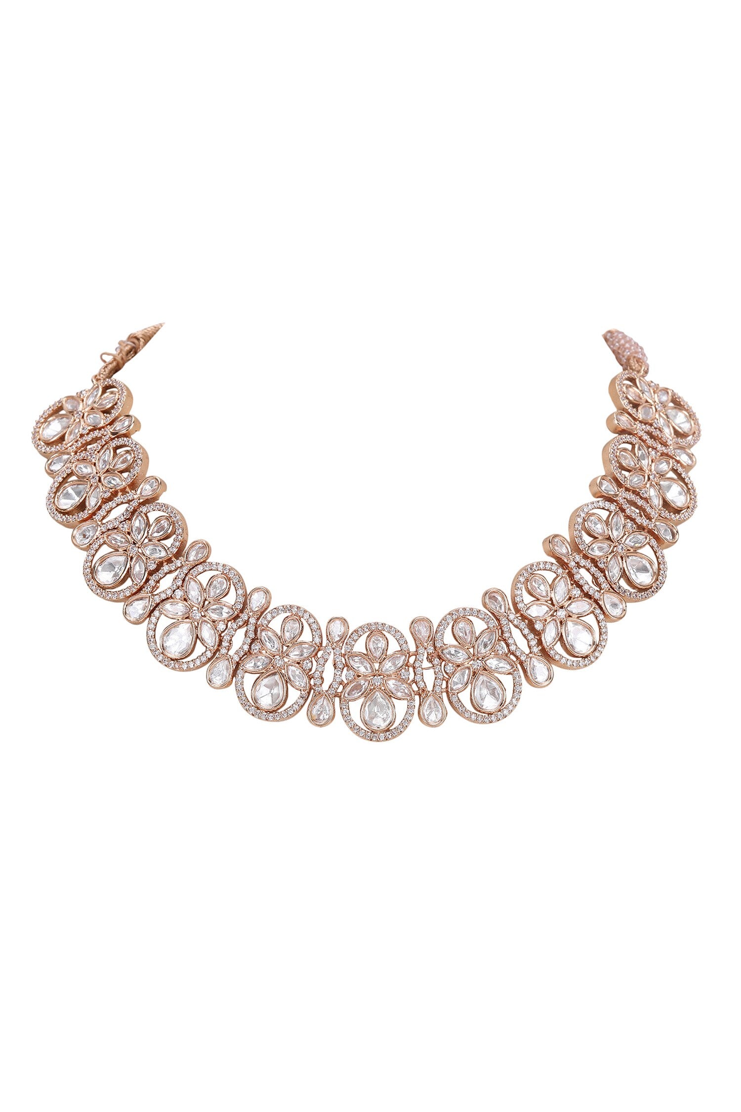 Kundan Embellished Necklace Set 