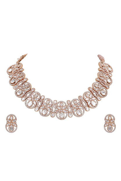Kundan Embellished Necklace Set 