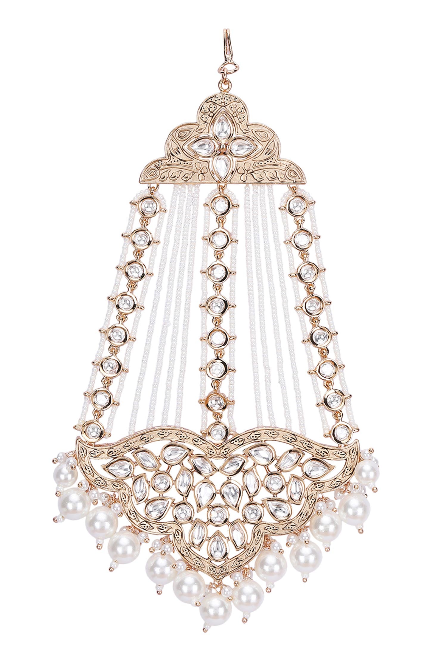 Kundan & Pearl Embellished Passa 