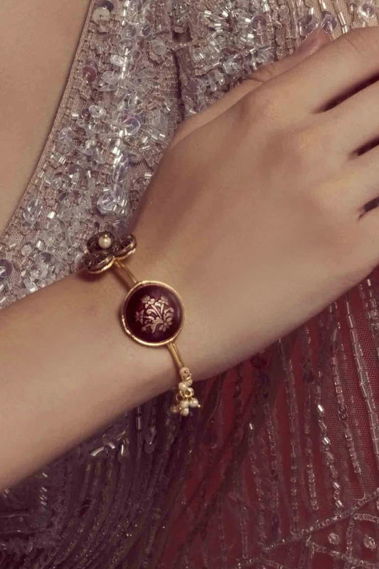 Antique Hasdi Floral Bracelet 