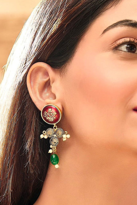 Antique Floral Hasdi Earrings 