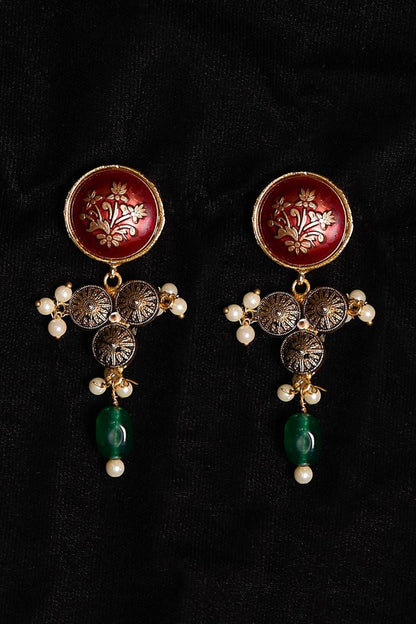Antique Floral Hasdi Earrings 