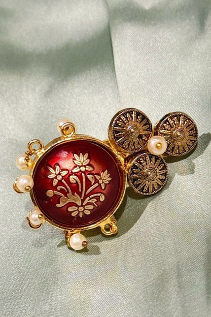 Antique Round Halsi Stone Ring 