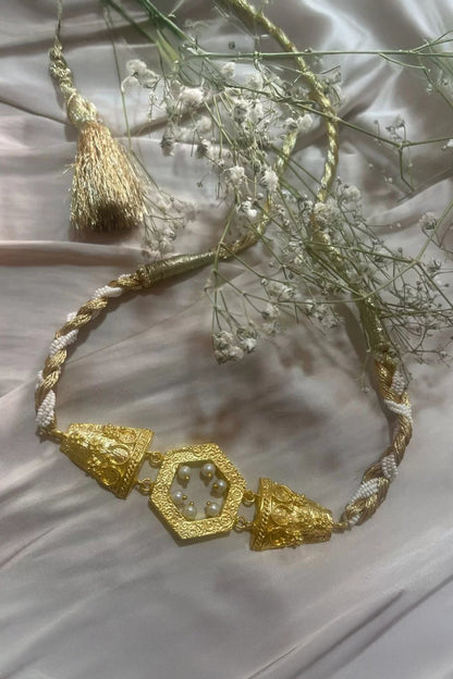 Hexagon Shaped Choker Necklace 