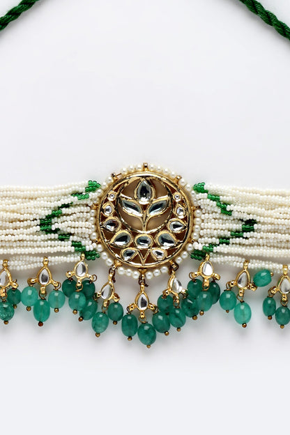 Kundan Pearl Multi-Chain Choker 