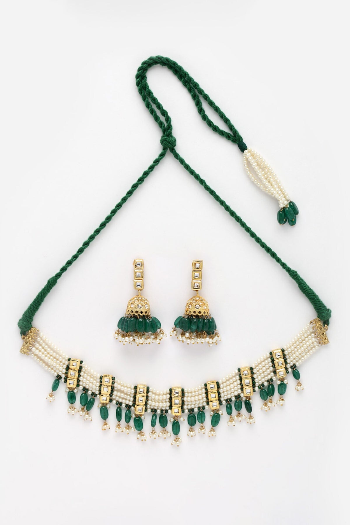 Kundan Pearl Choker Set 