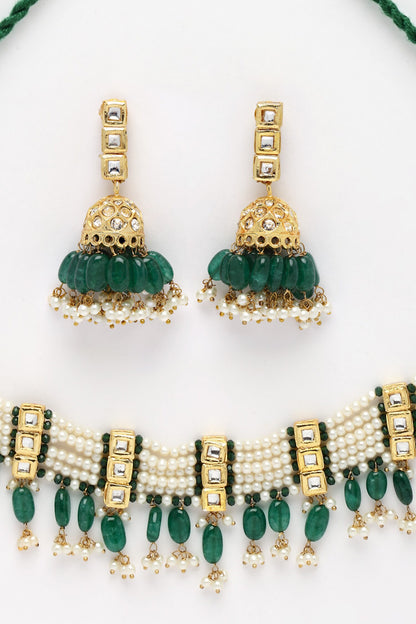 Kundan Pearl Choker Set 