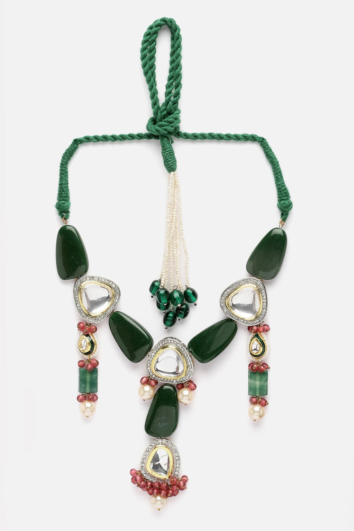 Gold Kundan Geometric Choker 