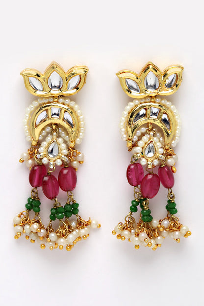 Kundan Pearl Necklace Set 