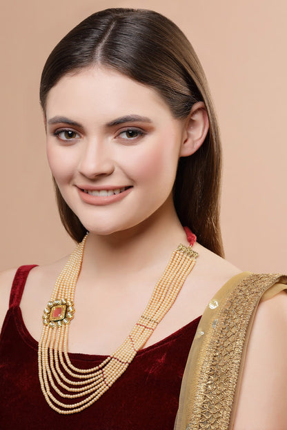 Kundan Embellished Long Necklace 