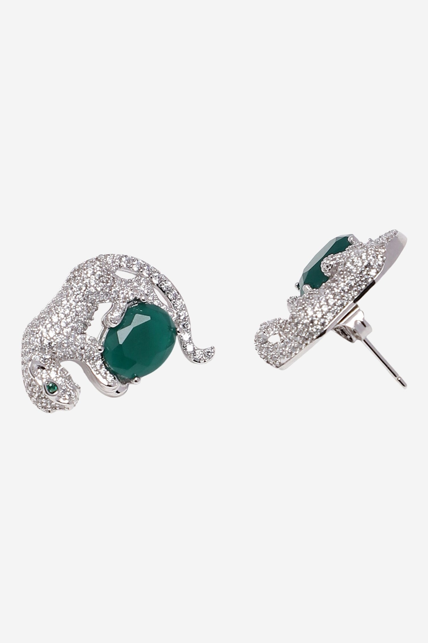 Gila Jaguar Shaped Stud Earrings 
