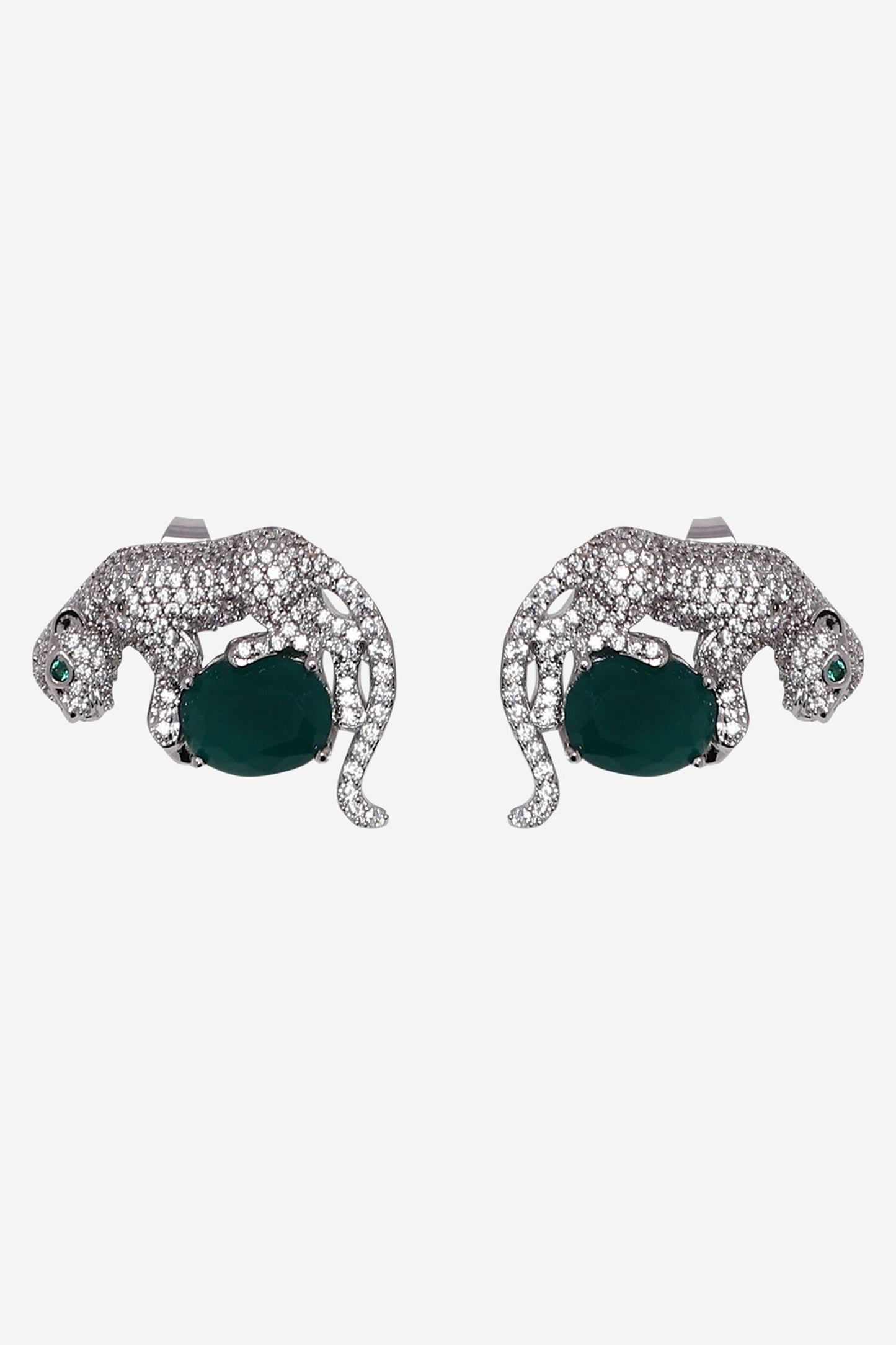 Gila Jaguar Shaped Stud Earrings 