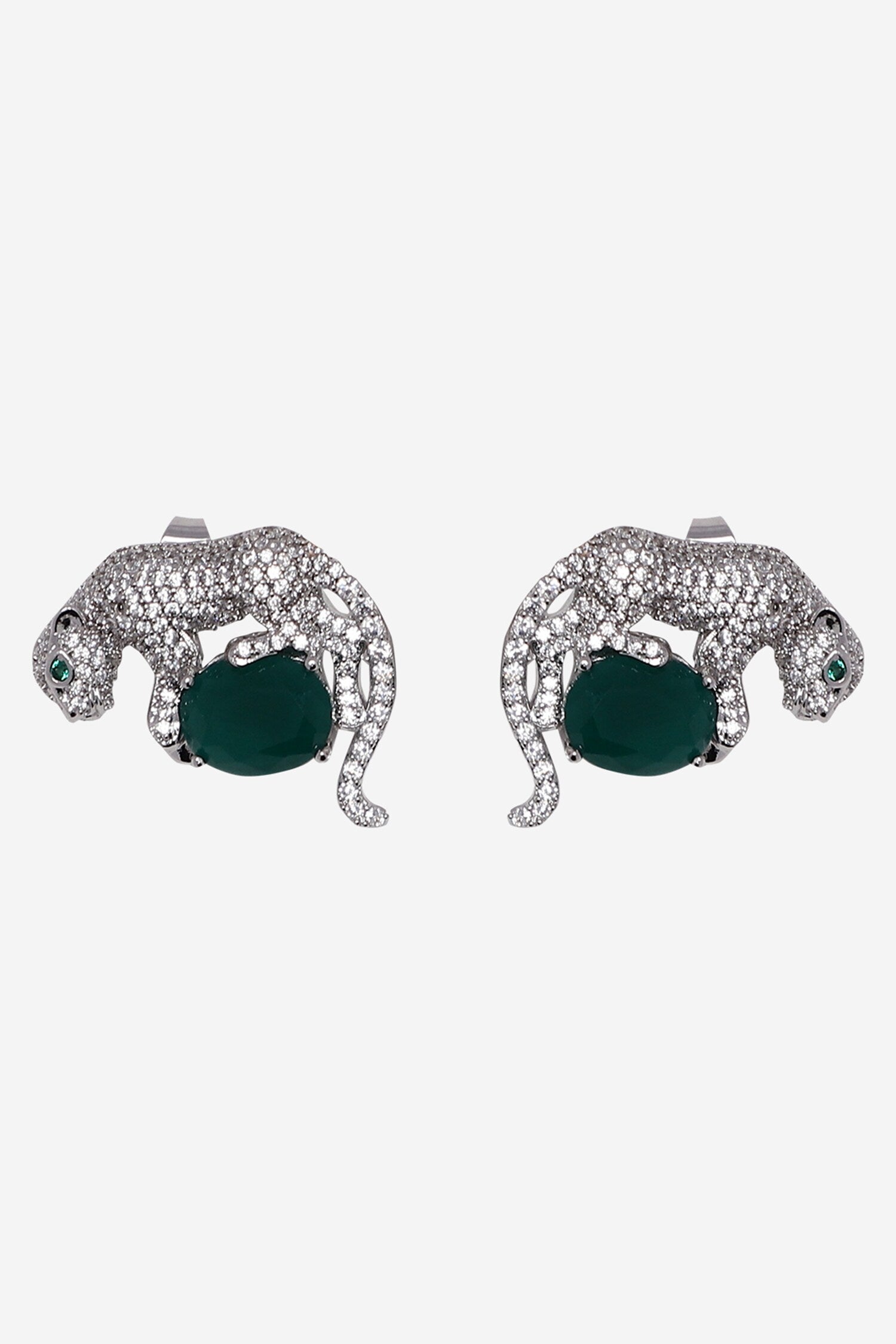Gila Jaguar Shaped Stud Earrings 