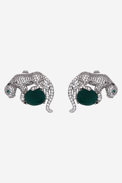 Gila Jaguar Shaped Stud Earrings 