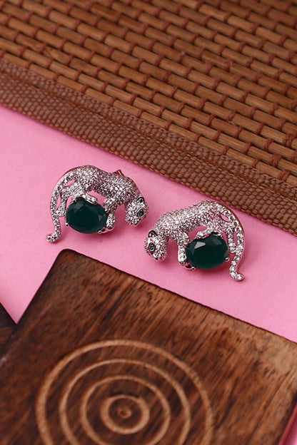 Gila Jaguar Shaped Stud Earrings 