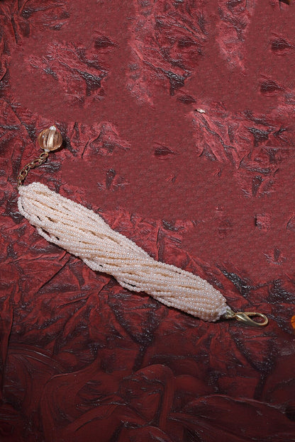 Gold Pearl Multi-Chain Bracelet 