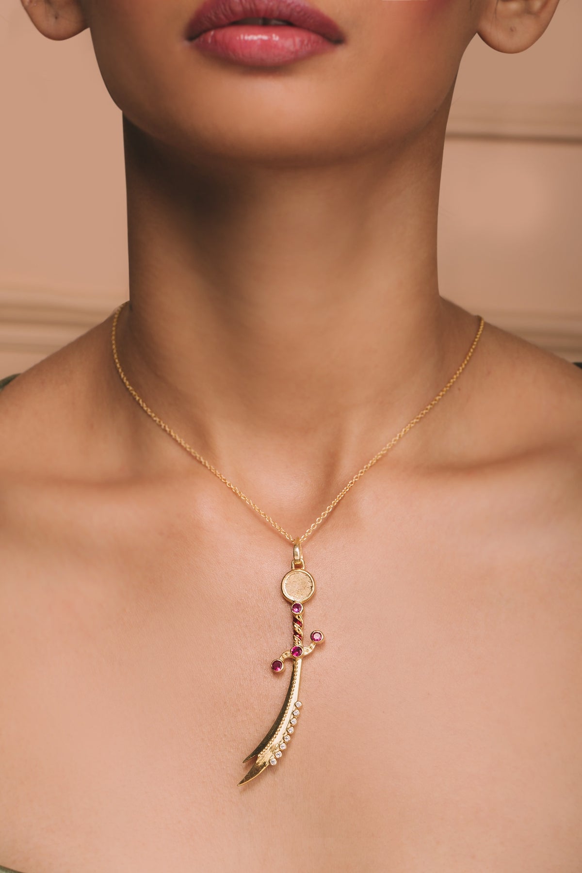 Gladius Sword Pendant Necklace 