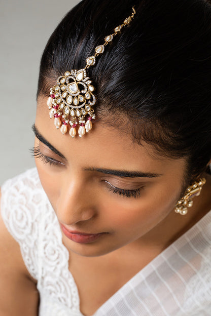 Antique Gold Plated Maangtikka 