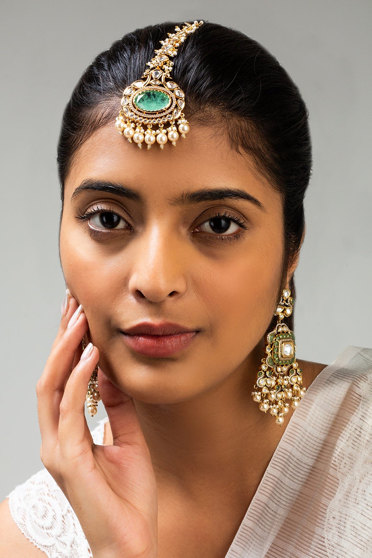 Antique Gold Plated Maangtikka 