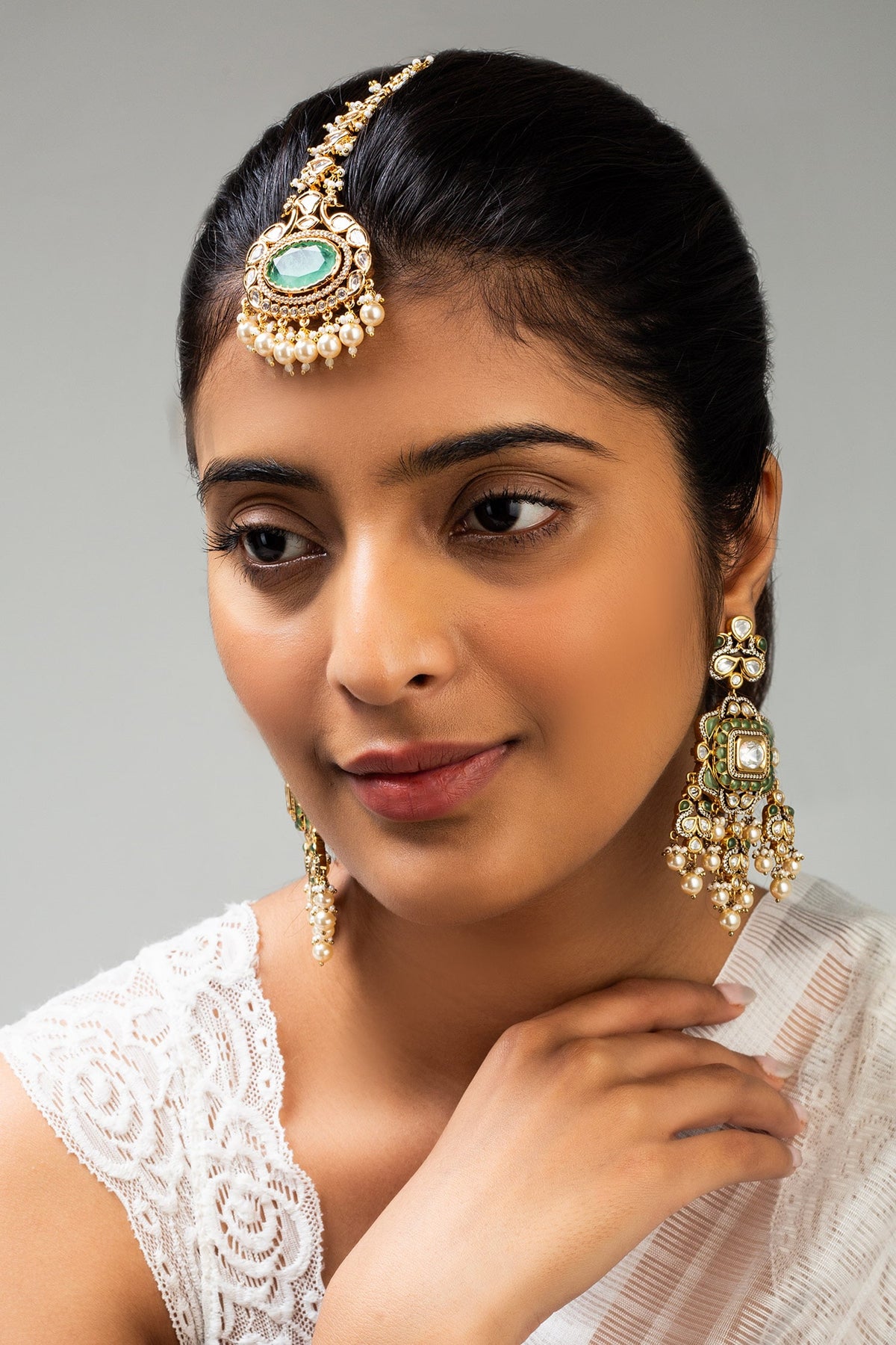 Antique Gold Plated Maangtikka 