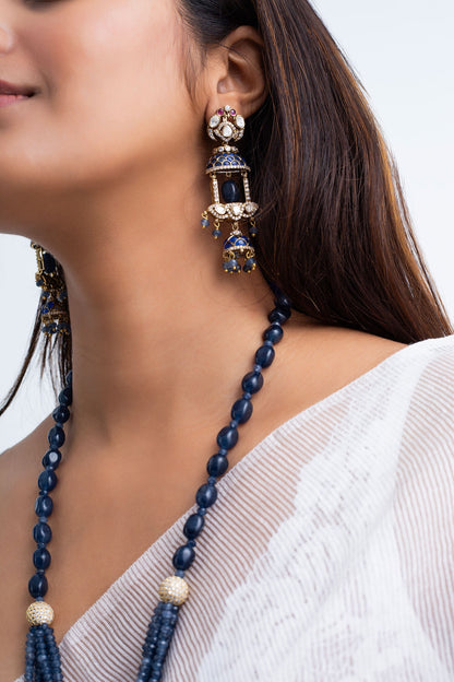 Antique Jharoka Beaded Necklace Set 