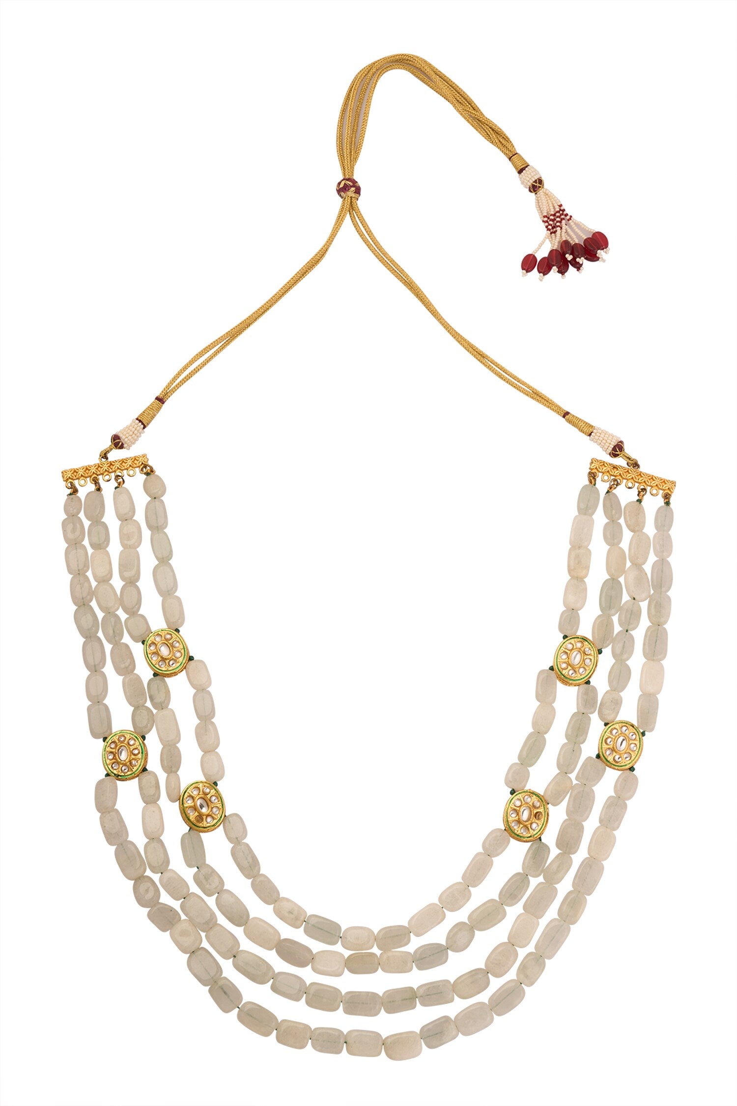 Kundan Beaded Multistrand Necklace 